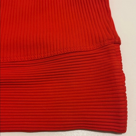 Year of Ours x Bandier Vibrant Red Ribbed Sports Bra Size Small - Picture 3 of 7